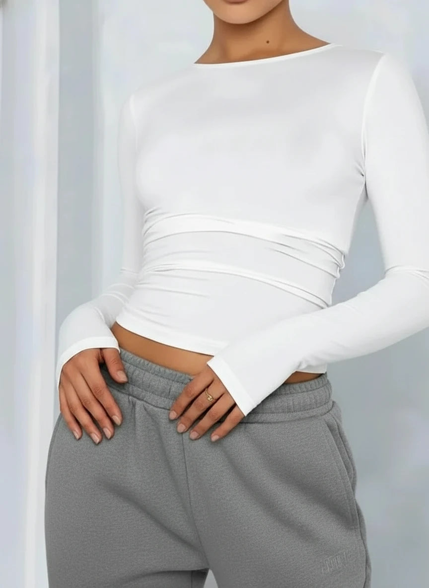Arivah long-sleeve crop top ™