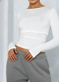 Arivah long-sleeve crop top ™