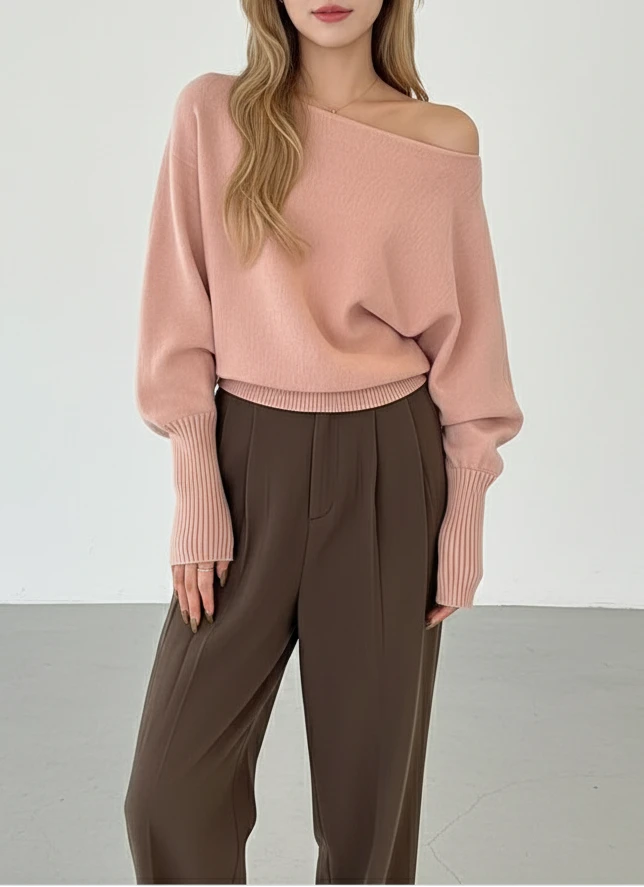 Chic Off-Shoulder Autumn SweaterTM