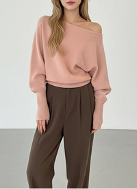 Chic Off-Shoulder Autumn SweaterTM