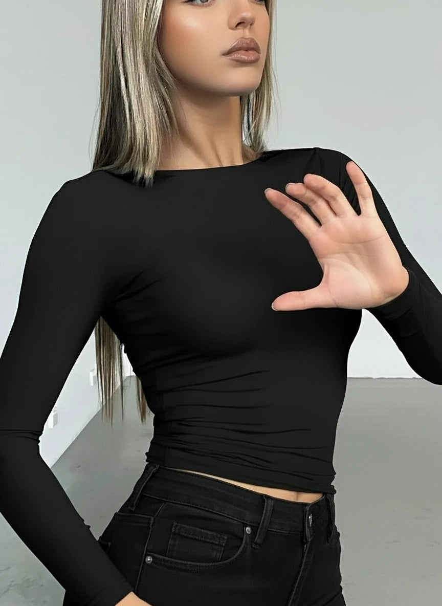 Arivah long-sleeve crop top ™