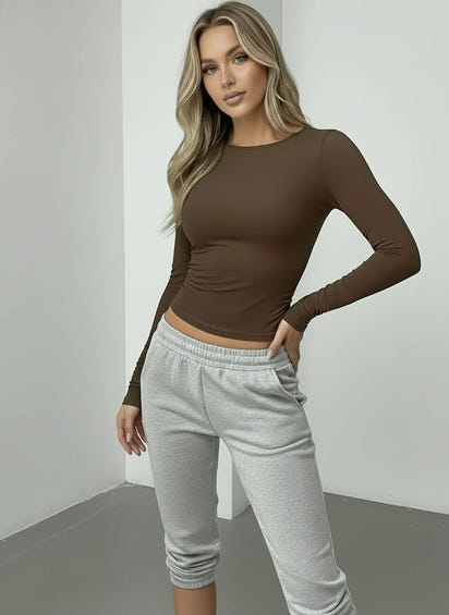 Arivah long-sleeve crop top ™