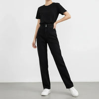 Warm & Stylish Arivah Double Buckle Jeans™