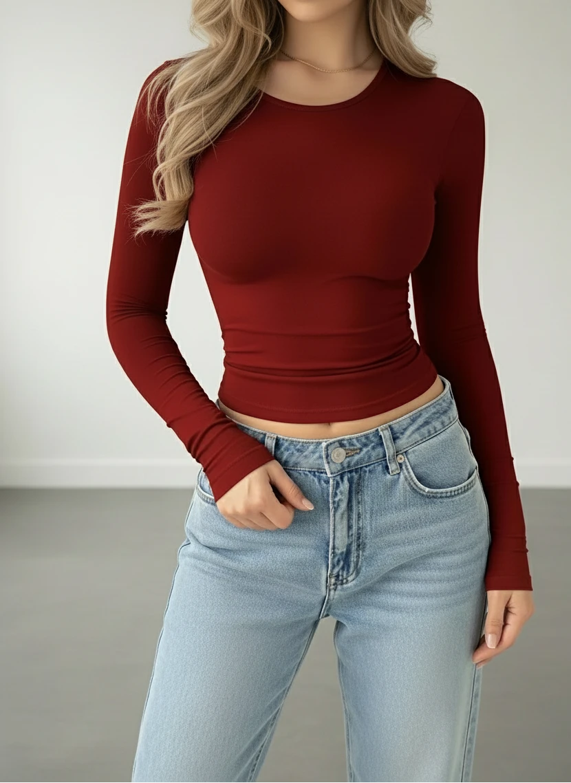 Arivah long-sleeve crop top ™