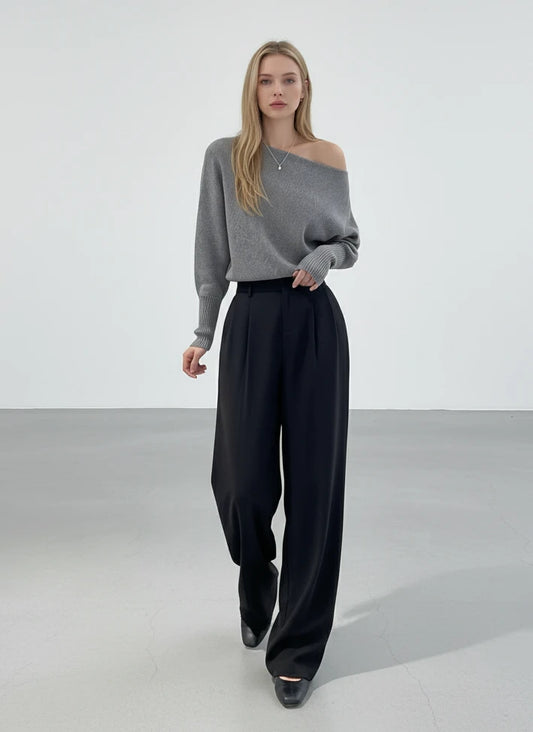 Chic Off-Shoulder Autumn SweaterTM