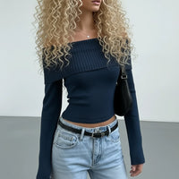 Arivah Off-Shoulder Ribbed Crop Top™